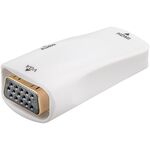 Kompakter HDMI™/VGA-Adapter inkl. Audio, vergoldet- VPE: 1