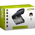 LED-Solar-Wandleuchte mit Bewegungsmelder, 3,2 W, schwarz- VPE: 1