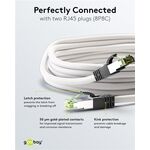 CAT 8.1 Patchkabel, S/FTP (PiMF), weiß, 5m- VPE: 1