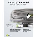 CAT 8.1 Patchkabel, S/FTP (PiMF), grau, 0.25m- VPE: 1