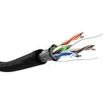 CAT 5e Outdoor Netzwerkkabel, F/UTP, schwarz, 100m- VPE: 1