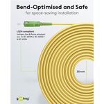 Glasfaserkabel (FTTH), Singlemode (OS2) Yellow, (Simplex), 2 m, 2m- VPE: 1