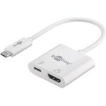 USB-C™-Adapter auf HDMI™ 4K @ 60 Hz, PD, weiß, 1Stk.imPolybeutel- VPE: 1
