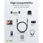 Audio Verbindungskabel AUX, 3,5 mm stereo, 5 m, 5m- VPE: 1