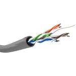 CAT 5e Netzwerkkabel, U/UTP, grau, 100m- VPE: 1