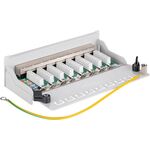 CAT 5e Mini/Desktop Patch Panel, 8 Port, (1 HE), Grau- VPE: 1
