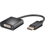 DisplayPort™/DVI-D-Adapterkabel 1.2, vernickelt, 0.15m- VPE: 1