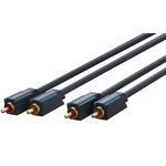 Cinch-Kabel, stereo, 1m- VPE: 1