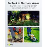 Netzkabel Outdoor, 5 m, schwarz, (3*1,5 mm²), 5m- VPE: 1