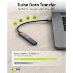 Slim 4-Port USB-Hub, USB-C™ auf USB-A, 5 Gbit/s- VPE: 1