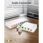 Keystone Modul Cinch/RCA, Weiß- VPE: 1