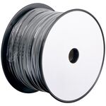 Telefonflachkabel 4-adrig, 100 m Rolle, AWG 28, CCA (kupferkaschiertes Aluminium), Schwarz- VPE: 1