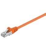 CAT 5e Patchkabel, F/UTP, orange, 0.25m- VPE: 1