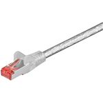 CAT 6 Patchkabel, S/FTP (PiMF), transparent, 5m- VPE: 1