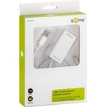 USB 2.0 Fast Ethernet Netzwerkkonverter, weiß- VPE: 1