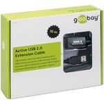 Aktives USB-Verlängerungskabel, 10 m, schwarz, 10m- VPE: 1