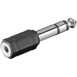 Kopfhörer-Adapter, AUX-Klinke 6,35 mm zu 3,5 mm, Klinke6,35mmStecker(3-Pin,stereo)- VPE: 10