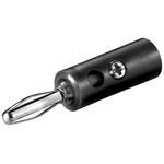 Bananen-Stecker, Schwarz- VPE: 10