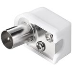 Koax-Winkelstecker mit Schraubbefestigung, slim- VPE: 10