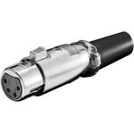 Mikrofonkupplung, XLR-Buchse (4-Pin), 4Pin- VPE: 1