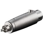 XLR-Adapter, Cinch-Stecker zu XLR-Buchse- VPE: 1