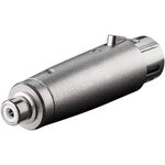 XLR-Adapter, Cinch-Buchse zu XLR-Buchse- VPE: 1
