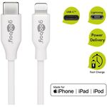 Lightning USB-C™ Lade- und Synchronisationskabel, 0,5 m, weiß, 0.5m- VPE: 1