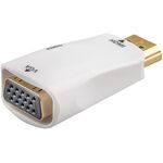 Kompakter HDMI™/VGA-Adapter inkl. Audio, vergoldet- VPE: 1
