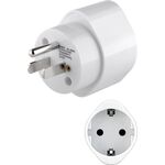 Reiseadapter Europa auf USA/Japan, weiß- VPE: 1