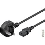 Kaltgerätekabel UK, 1,5 m, schwarz, (3*1 mm²), 1.5m- VPE: 1