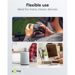 Micro-USB-auf-USB-A-Textilkabel mit Metallsteckern (spacegrau/silber), 2 m, 2m- VPE: 1