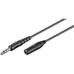 Kopfhörer- und Audio- Verlängerungskabel AUX, 3-pol 6,35 mm, 5m- VPE: 1