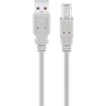 USB 2.0 Hi-Speed-Kabel, Grau, 1.8m- VPE: 1
