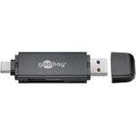 USB 3.0, USB-C™ 2in1-Kartenlesegerät- VPE: 1