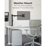 Monitorhalterung Single Flex, Schwarz- VPE: 1