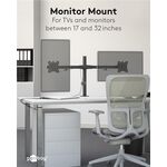 Doppel-Monitorhalterung Fix, schwarz- VPE: 1