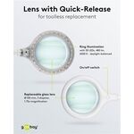 LED-Stand-/Klemm-Lupenleuchte, 6 W, weiß- VPE: 1