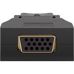 DisplayPort™-/VGA-Adapter 1.1, vergoldet, Schwarz- VPE: 1