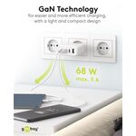 USB-C™ PD GaN Multiport-Schnellladegerät (68 W) schwarz, schwarz- VPE: 1