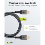 DisplayPort™-Kabel 1.4, 32,4 Gbit/s, 2m- VPE: 1