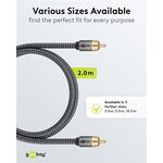 Mono-Cinchkabel, 2 m, 2m- VPE: 1