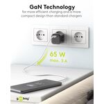 USB-C™ PD GaN Schnellladegerät Nano (65 W) schwarz, schwarz- VPE: 1