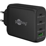 USB-C™ PD GaN Multiport-Schnellladegerät (100 W) schwarz, schwarz- VPE: 1