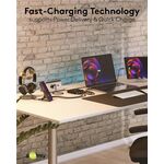 USB-C™ PD GaN Multiport-Tischladegerät (65 W) schwarz- VPE: 1