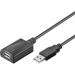 Aktives USB-Verlängerungskabel, 5 m, schwarz, 5m- VPE: 1