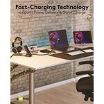USB-C™ PD GaN Multiport-Tischladegerät (100 W) schwarz, schwarz- VPE: 1