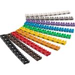 Kabelmarker-Clips Ziffern 0-9, für Kabeldurchmesser von 3,8 - 5,9 mm, 4mm- VPE: 1