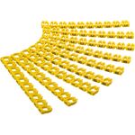 Kabelmarker-Clips Buchstaben A-C, für Kabeldurchmesser von 5,6 - 7,4 mm, 6mm- VPE: 1