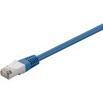 CAT 5e Patchkabel, F/UTP, blau, 0.5m- VPE: 1