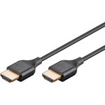 Slim High Speed HDMI™-Kabel mit Ethernet, 0.5m- VPE: 1